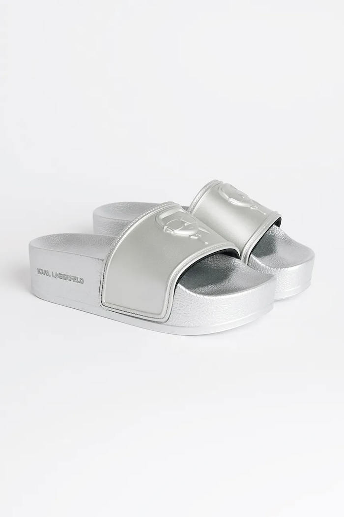 Natikače Karl Lagerfeld KONDO MAXI KL80819M.VSL srebrna SS25