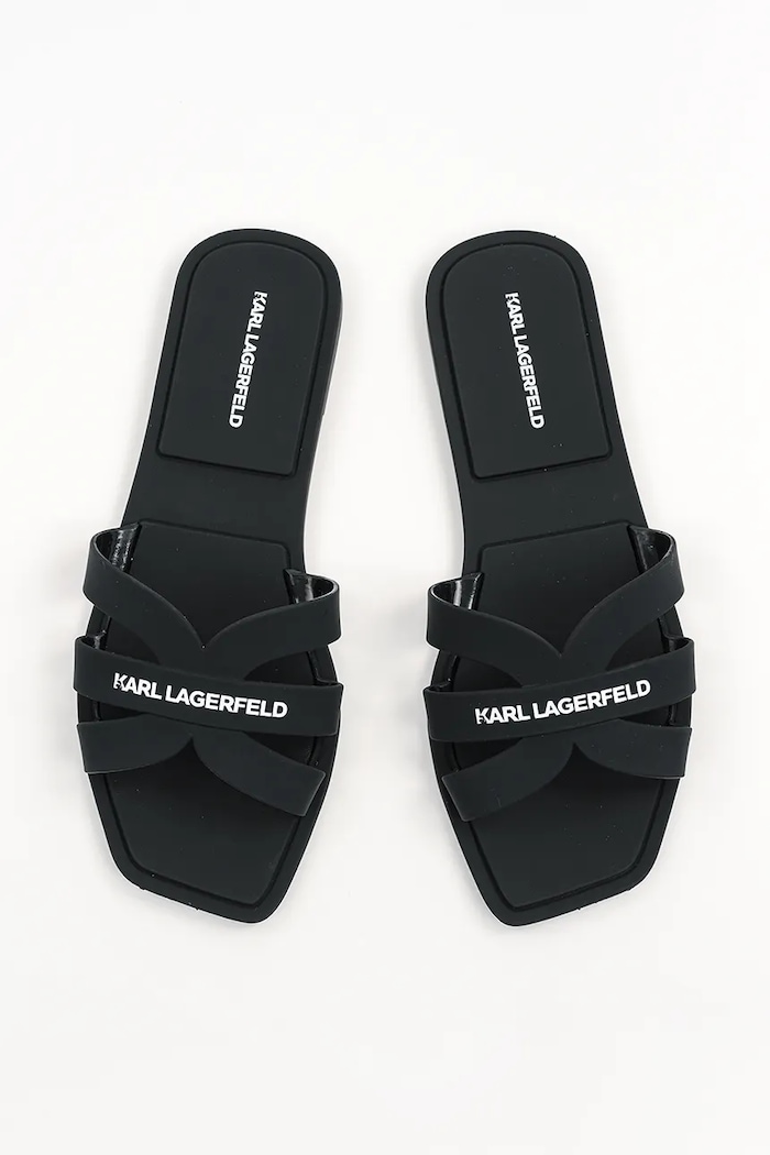 Karl Lagerfeld papuci JELLY IV negru KL80025.V00