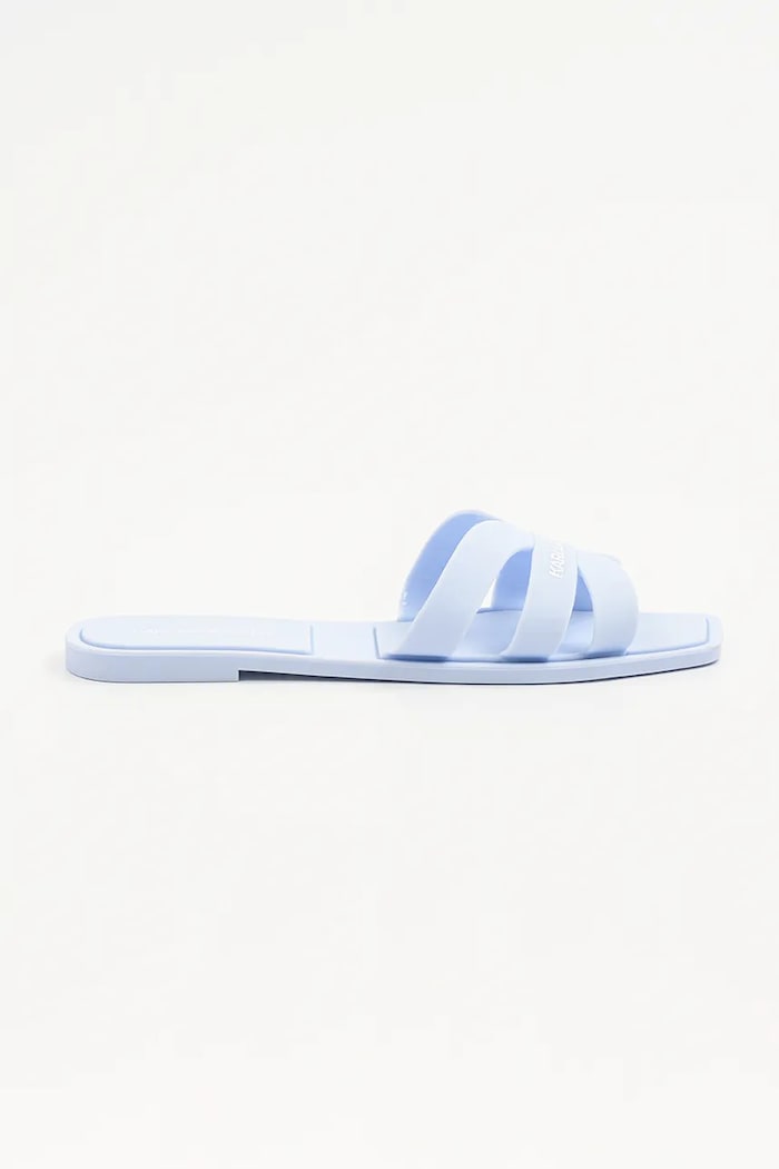 Šľapky Karl Lagerfeld JELLY IV plochý modrá KL80025.VLB
