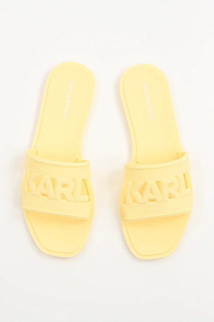 Karl Lagerfeld papucs JELLY sárga KL80005T.VEE