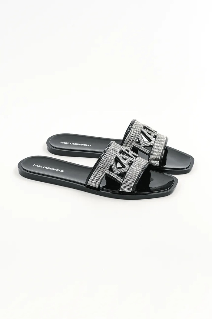 Karl Lagerfeld Klapki JELLY III KL80005S.V0S czarny SS25
