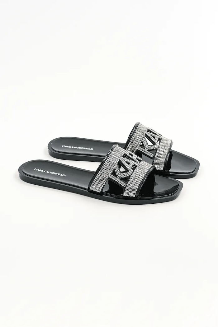 Karl Lagerfeld Klapki JELLY III KL80005S.V0S czarny SS25