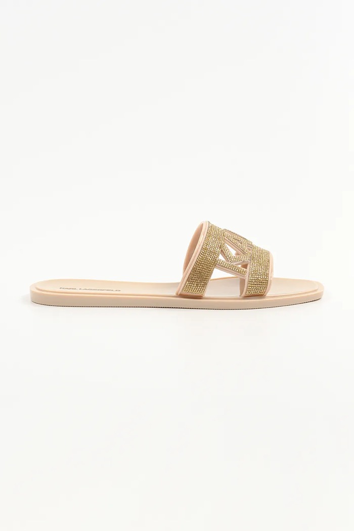 Karl Lagerfeld ciabatte slide JELLY III flat oro KL80005S.VGD