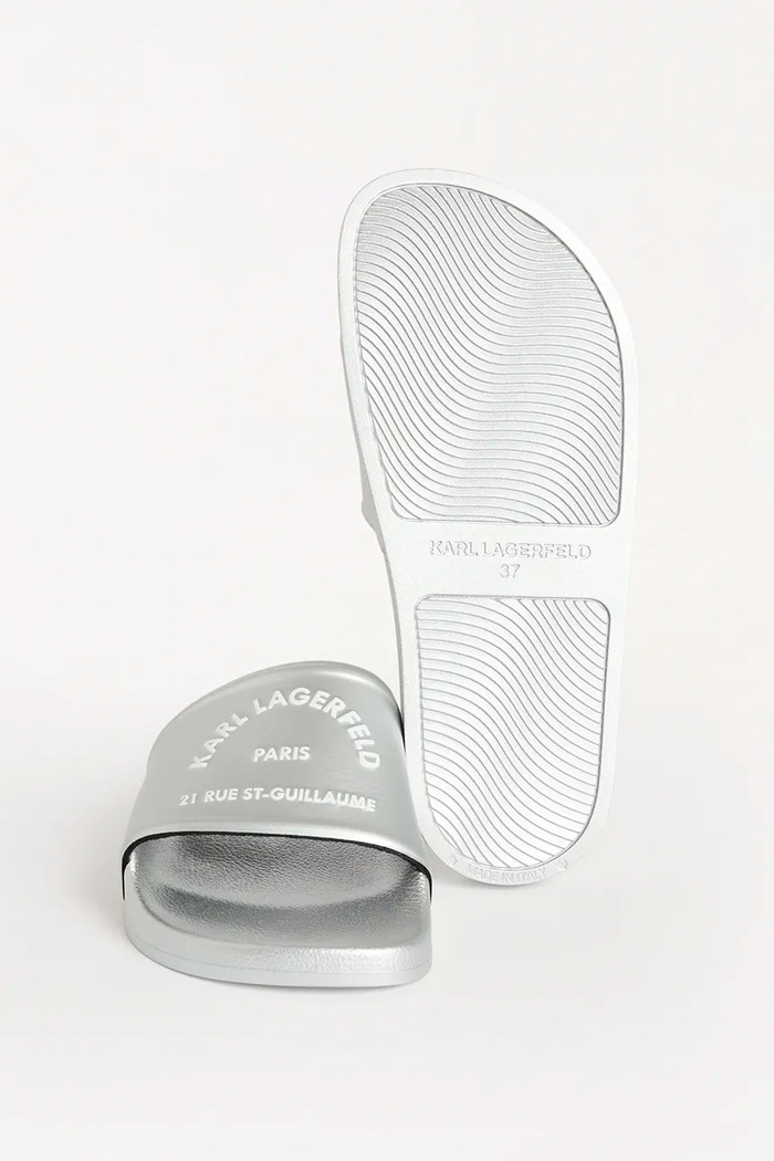 Karl Lagerfeld ciabatte slide KONDO 2.0 KL80908A.VSL argento
