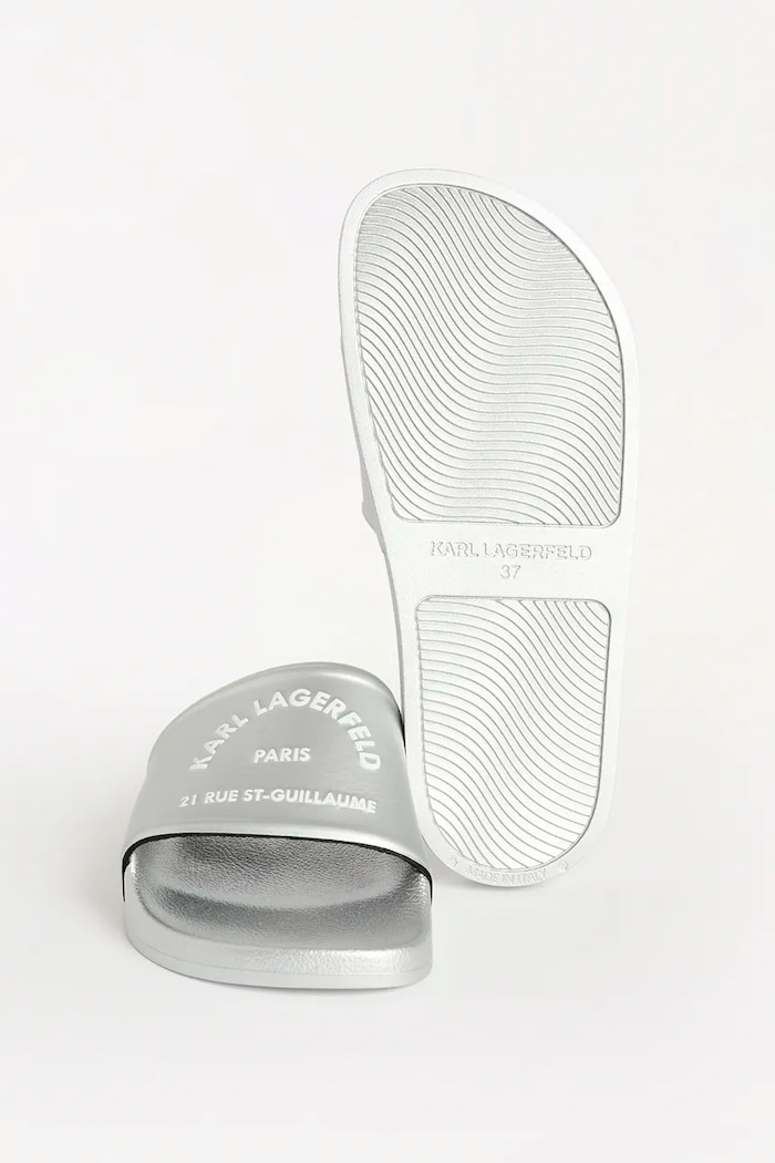 Karl Lagerfeld ciabatte slide KONDO 2.0 KL80908A.VSL argento