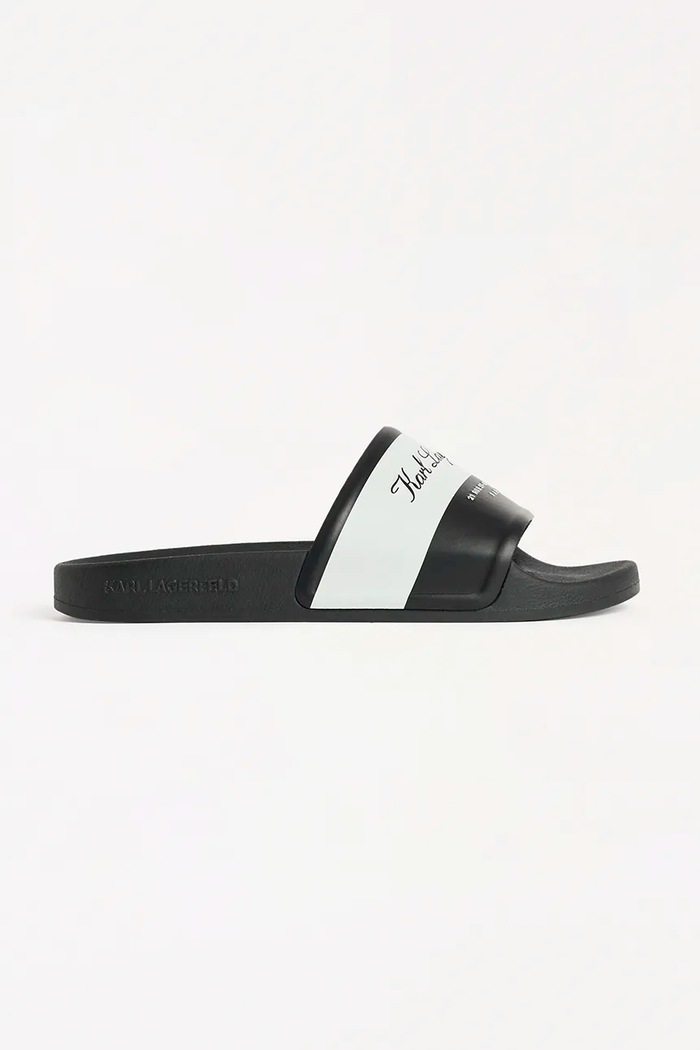 Pantofle Karl Lagerfeld KONDO 2.0 bez podpatku černá KL80923.V01