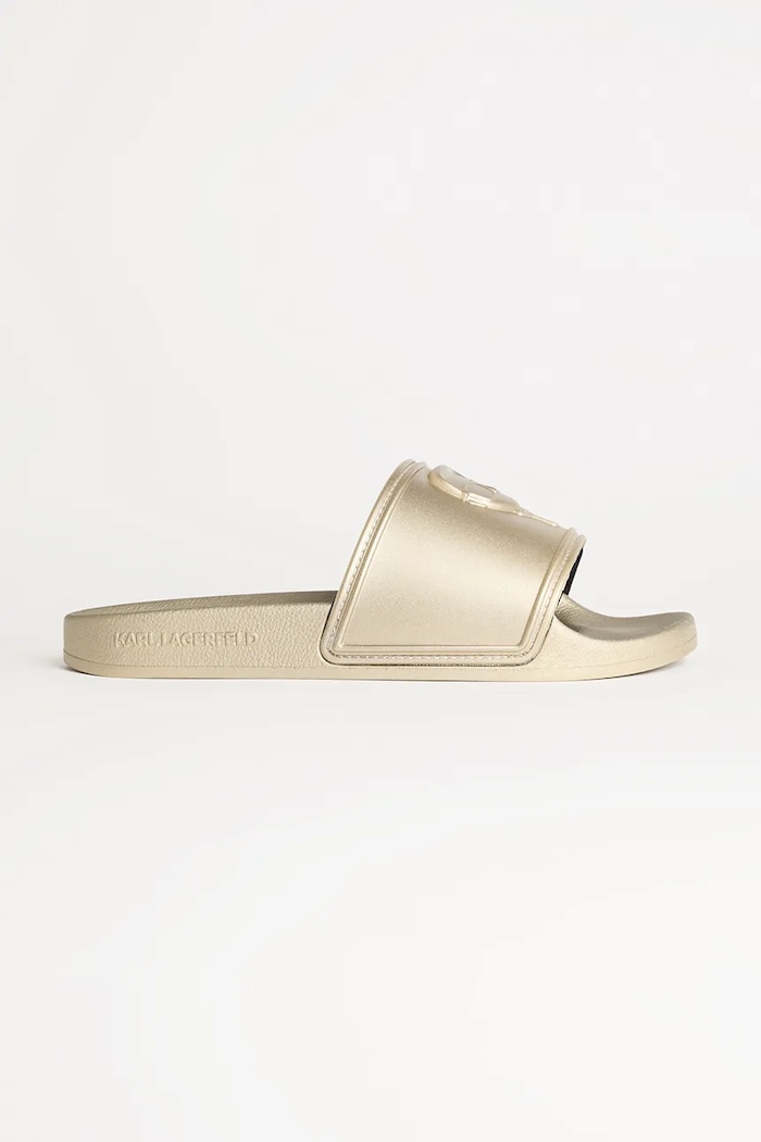 Παντόφλες Karl Lagerfeld KONDO 2.0 φλατ χρυσαφί KL80919M.VGD