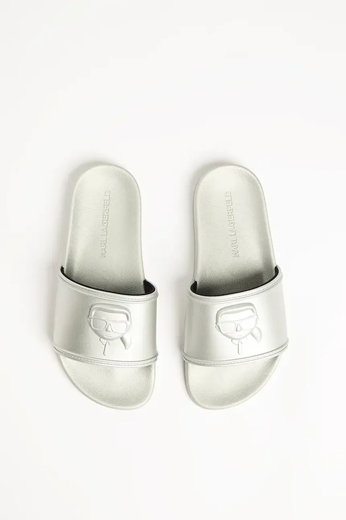 Šľapky Karl Lagerfeld KONDO 2.0 strieborná KL80919M.VSL