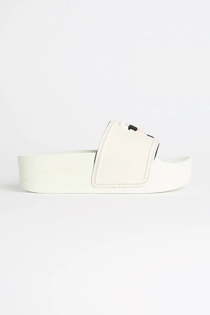 Karl Lagerfeld ciabatte slide KONDO MAXI platform bianco KL80805A.VT1