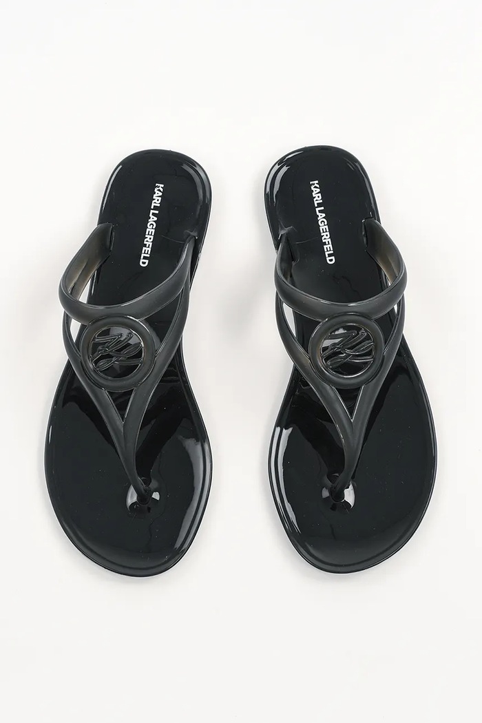 Karl Lagerfeld flip-flop JELLY THONG fekete KL80007A.V00