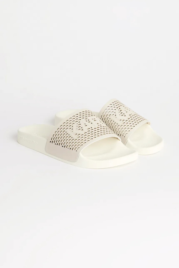 Karl Lagerfeld bőr papucs KONDO 2.0 KL80915.0T1 fehér SS25