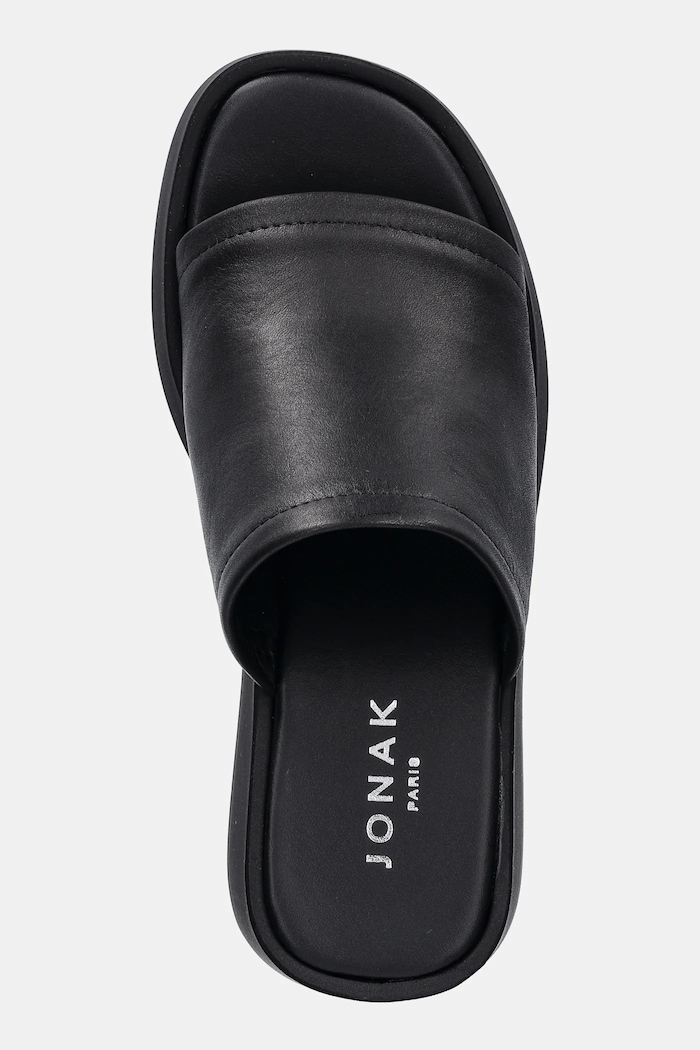 Jonak slapi de piele EUGENE negru 3600041