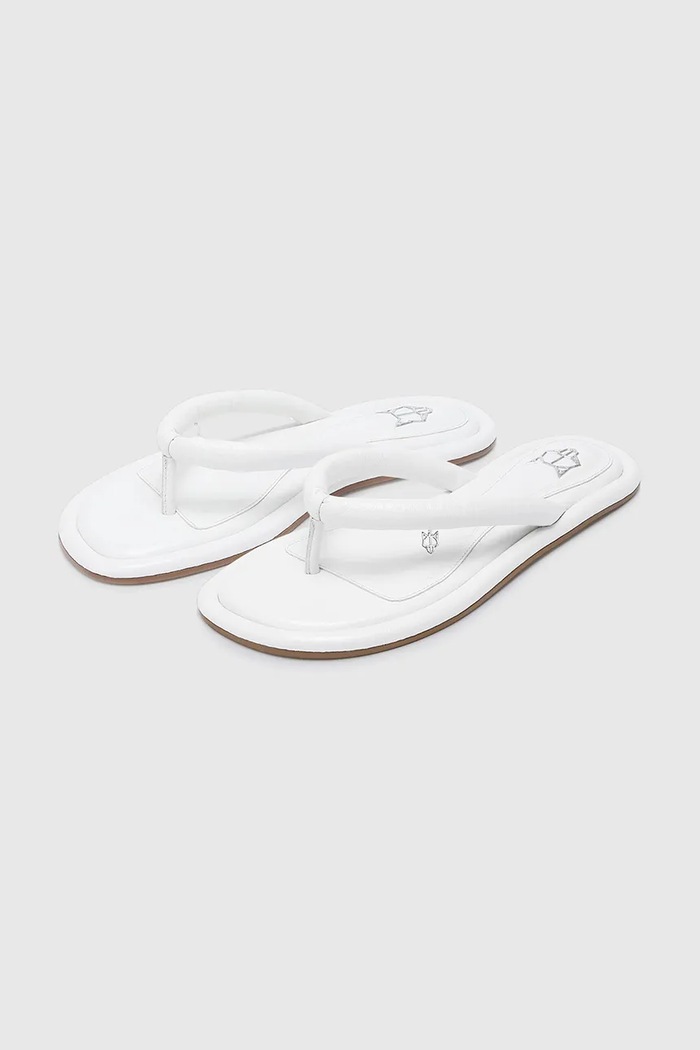 Kožené žabky Naked Wolfe Grenada Grenada.White.Leather biela SS25