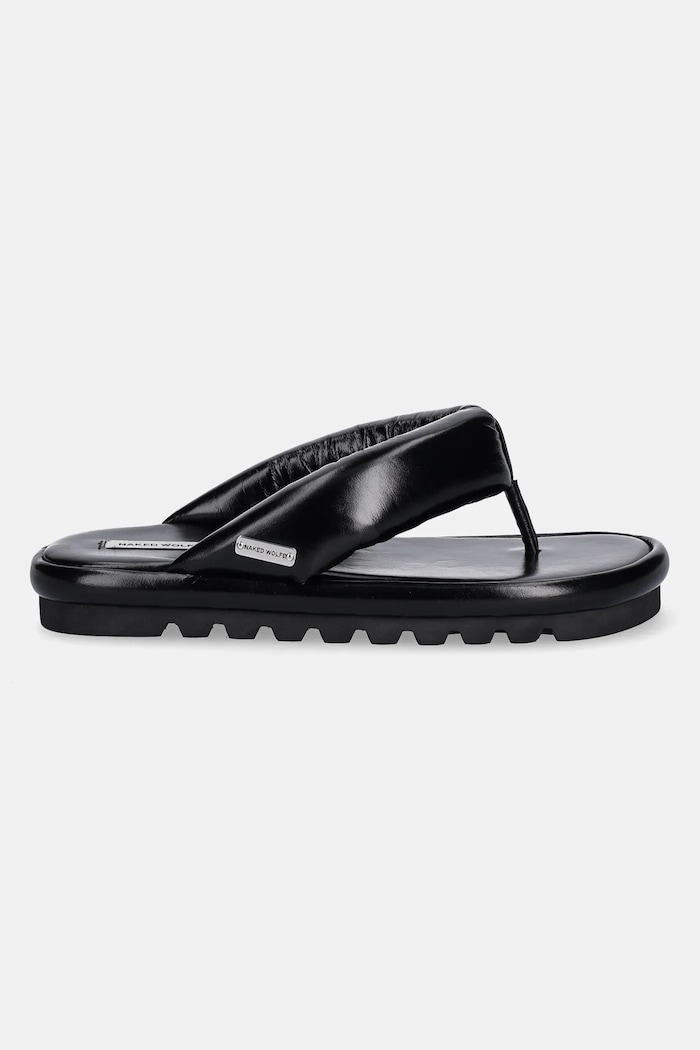 Δερμάτινες σαγιονάρες Naked Wolfe Hilary Hilary.Black.Leather μαύρο SS25