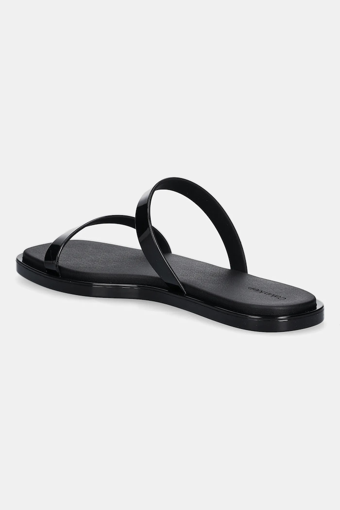 Boty Pantofle Calvin Klein DOUBLE BAR SLIDE - JELLY HW0HW02417 černá