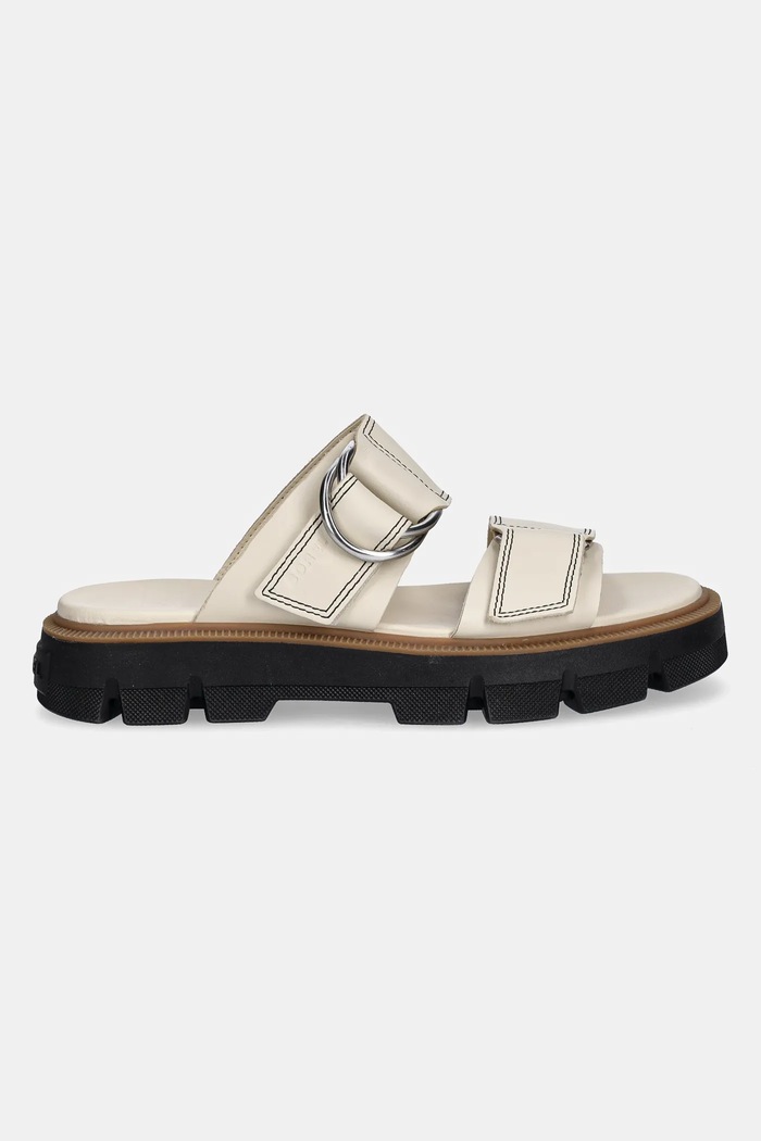 Sorel slapi de piele REIN CB SLIDE 2113111191 bej SS25