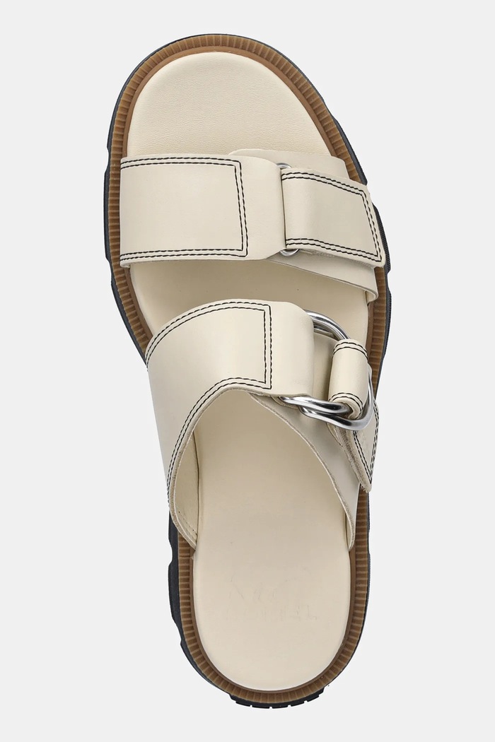 Sorel slapi de piele REIN CB SLIDE bej 2113111191