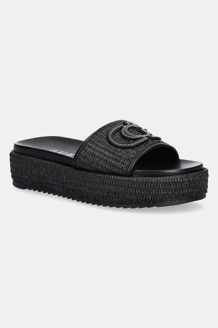 Pantofle Guess LONNEY platforma černá FLJLNY.FAB19.BLACK