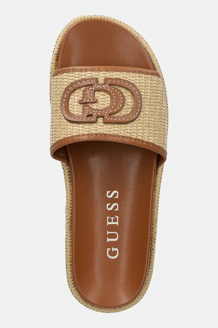 Guess papucs LONNEY barna FLJLNY.FAB19.NATU