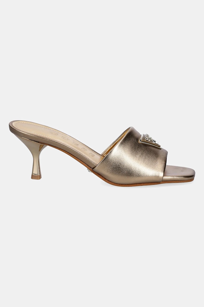 Guess Klapki LUSINE FLJLUS.LEL03.BRONZ złoty SS25
