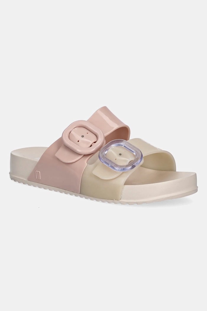 Šľapky Melissa MELISSA COZY SLIDE AD plochý béžová M.33913.AN709