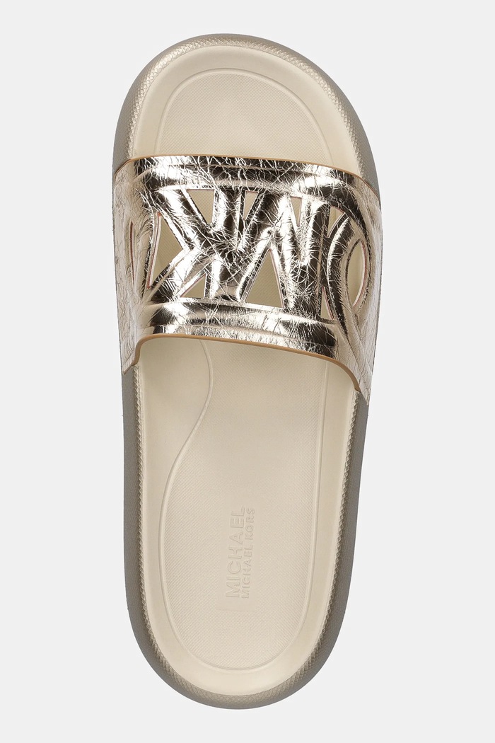 Șlapi de piele Splash MICHAEL Michael Kors 40R5SPFA1M.740 aur