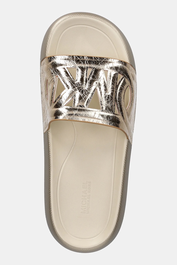 Șlapi de piele Splash MICHAEL Michael Kors 40R5SPFA1M.740 aur