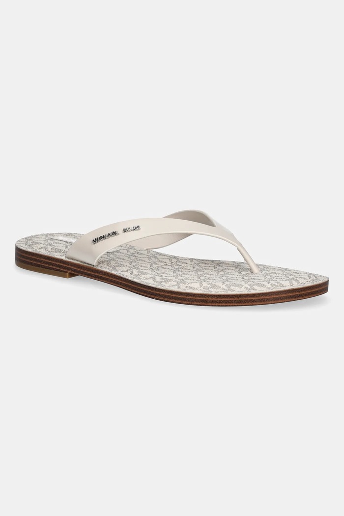 Šľapky MICHAEL Michael Kors Koko plochý béžová 40S5KOFA2L.289