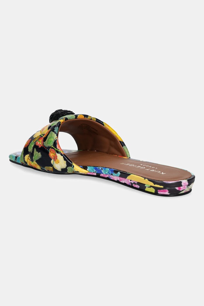 Obuwie Kurt Geiger London klapki skórzane Kensington Flat Sandal 4368909109.BLKOTH czarny