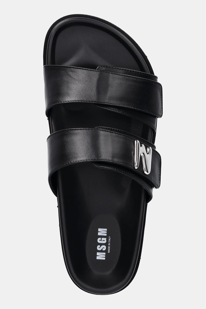 Kožené šľapky MSGM čierna 3841MDS455.974.99