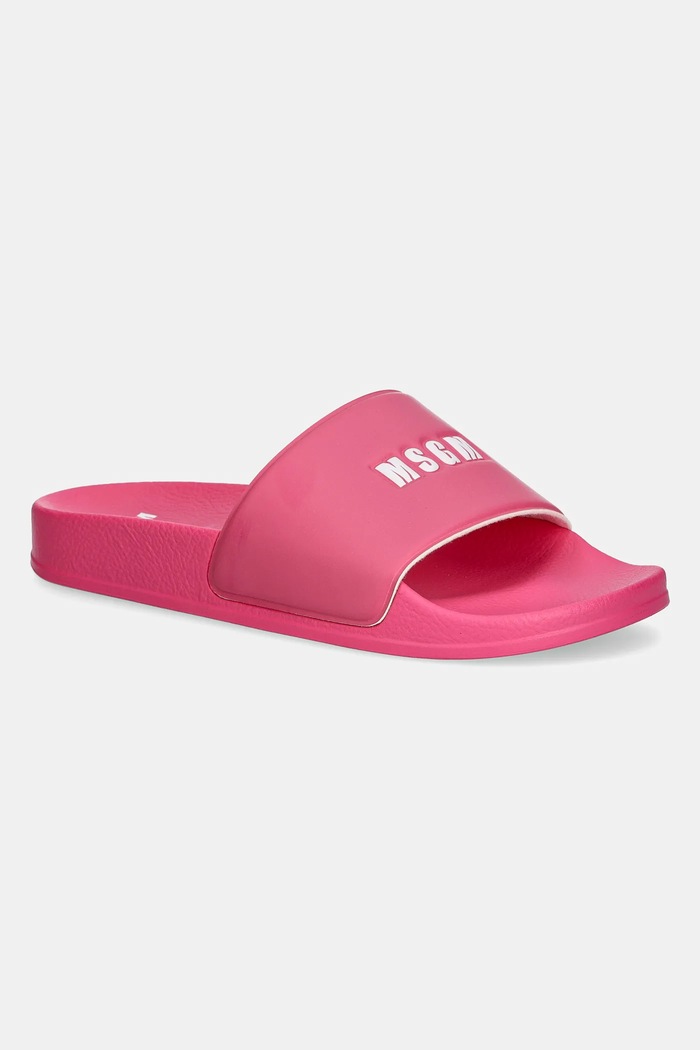 Šľapky MSGM imitácia kože ružová 3841MDS208.864.15