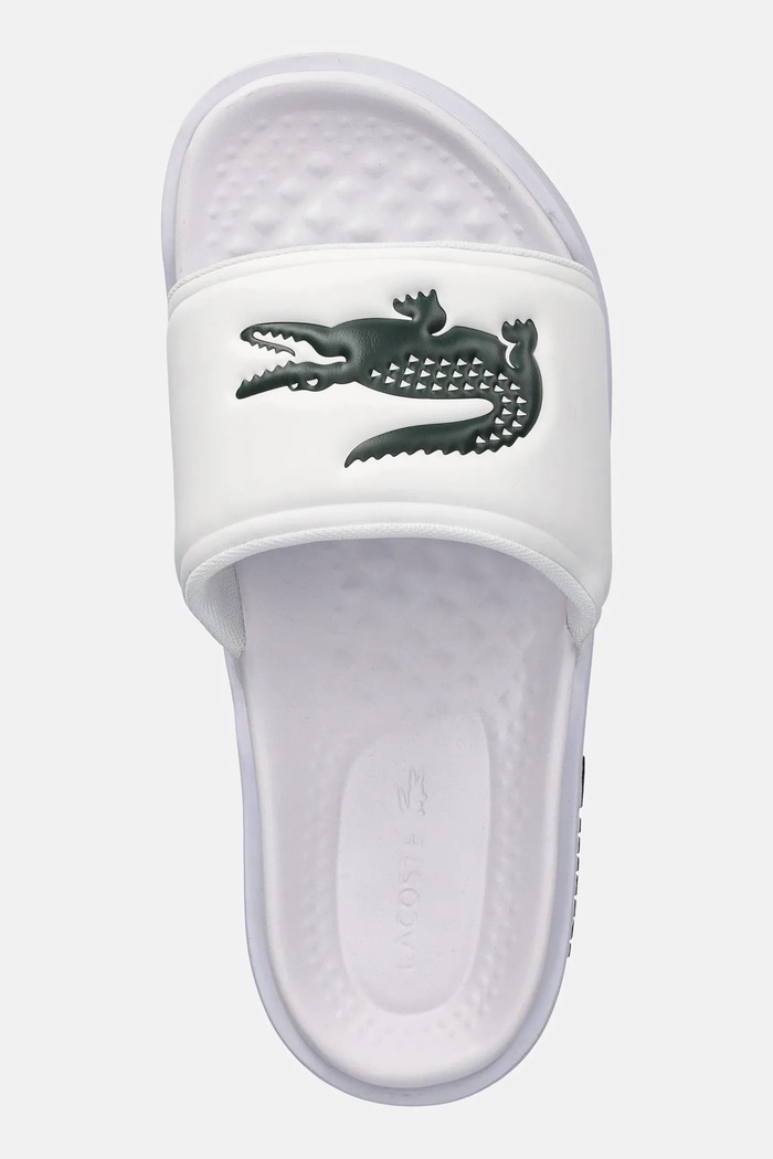Lacoste klapki SERVE SLIDE DUAL biały 49CFA0041