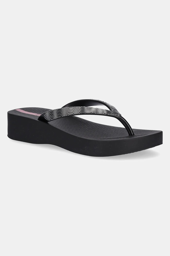 Šľapky Ipanema MESH X PLAT platforma čierna 83612.BB801