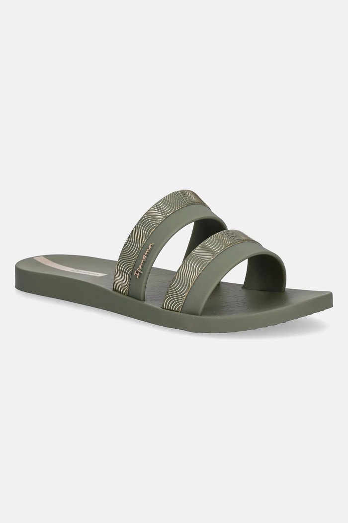Παντόφλες Ipanema MESH SLIDE F φλατ πράσινο 83649.BB783