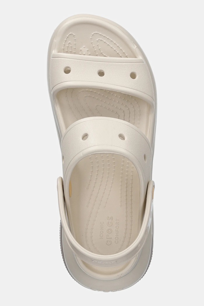 Παντόφλες Crocs Classic Mega Crush Sandal μπεζ 207989.214