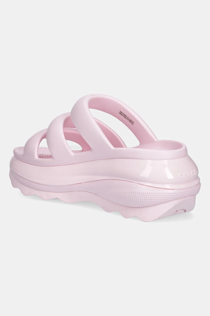 Scarpe Crocs ciabatte slide Mega Crush Tripe Strap 209842.6ZW rosa