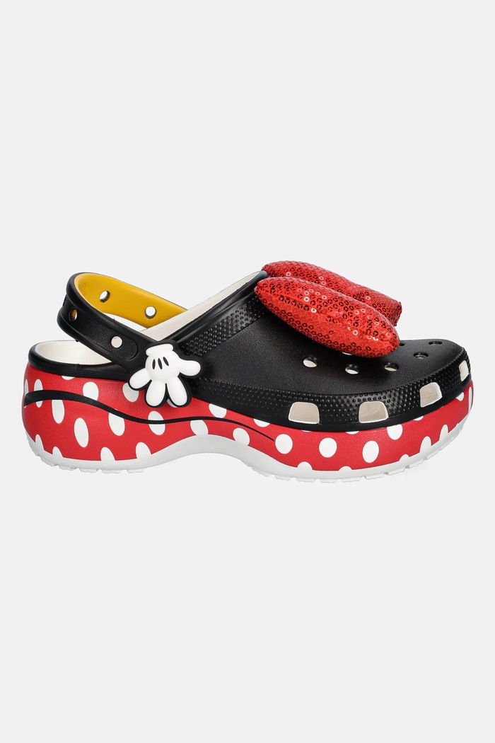Natikači Crocs Minnie Classic Platform Clog W 209896.100 črna SS25