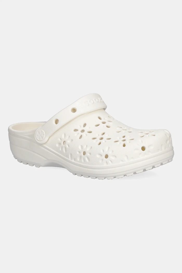 Crocs klapki Classic Floral Cut Out Clog pozostałe beżowy 210927.0WV