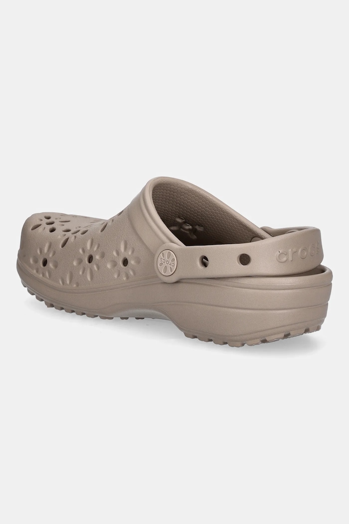 Obuwie Crocs klapki Classic Floral Cut Out Clog 210927.214 brązowy