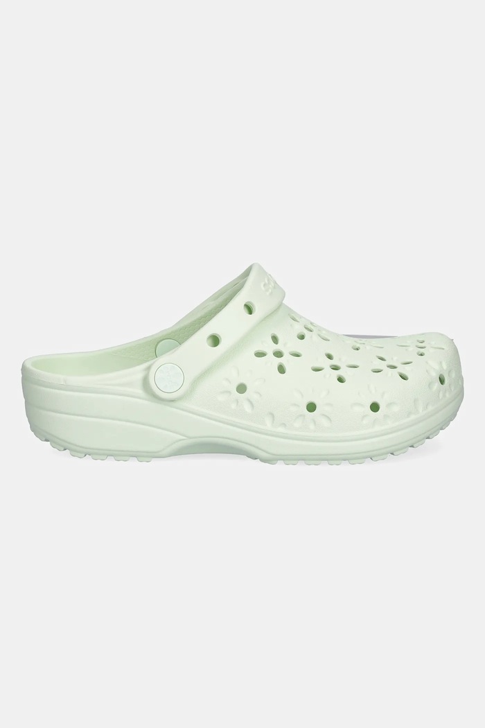 Crocs ciabatte slide Classic Floral Cut Out Clog 210927.3YH verde SS25