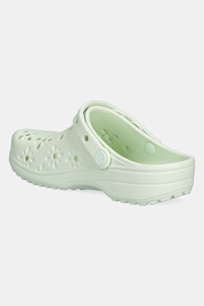 Scarpe Crocs ciabatte slide Classic Floral Cut Out Clog 210927.3YH verde