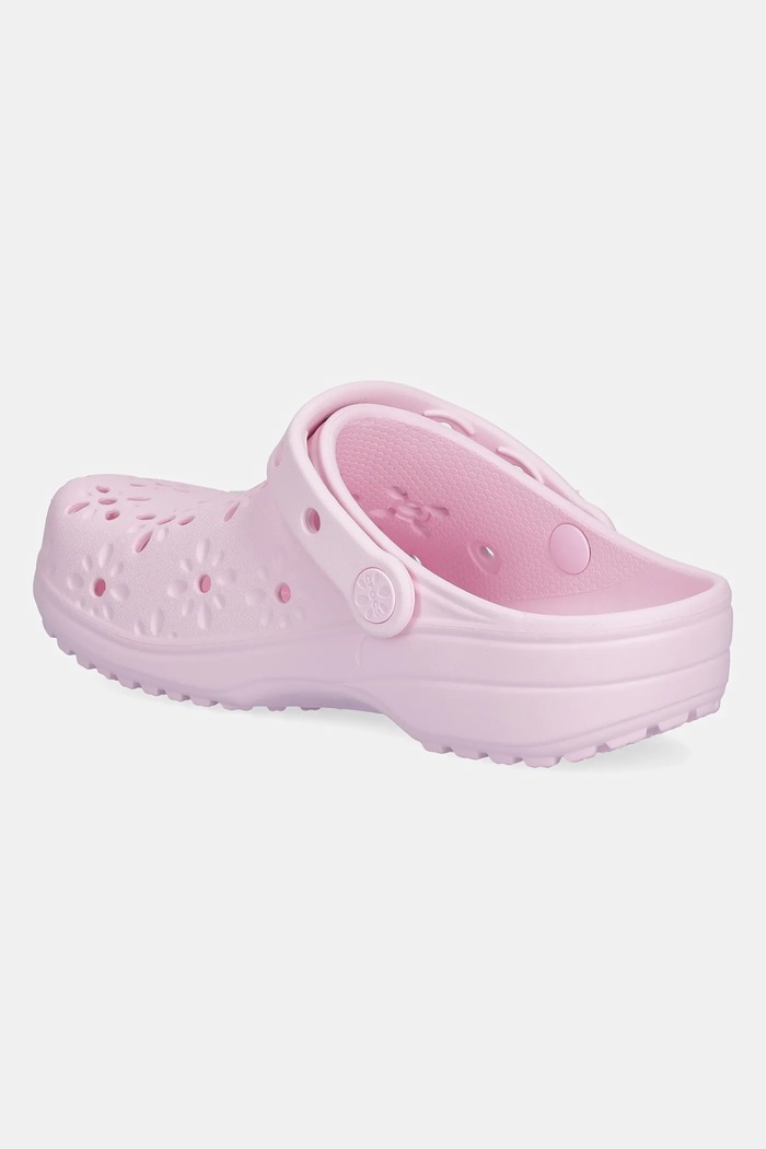 Obuwie Crocs klapki Classic Floral Cut Out Clog 210927.6ZW różowy