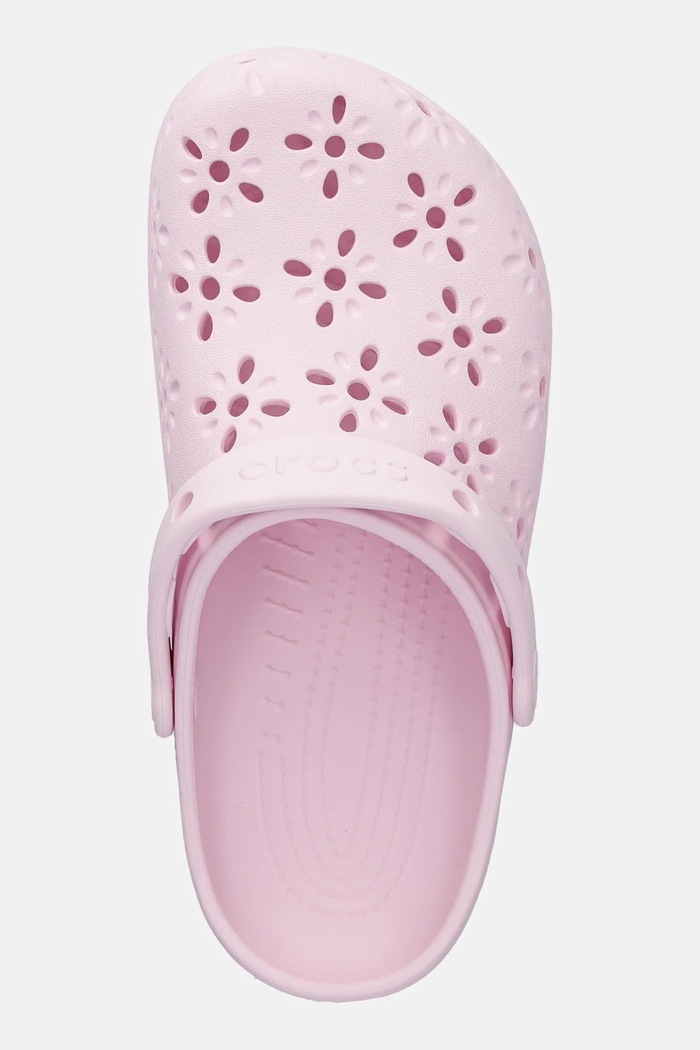 Crocs klapki Classic Floral Cut Out Clog różowy 210927.6ZW