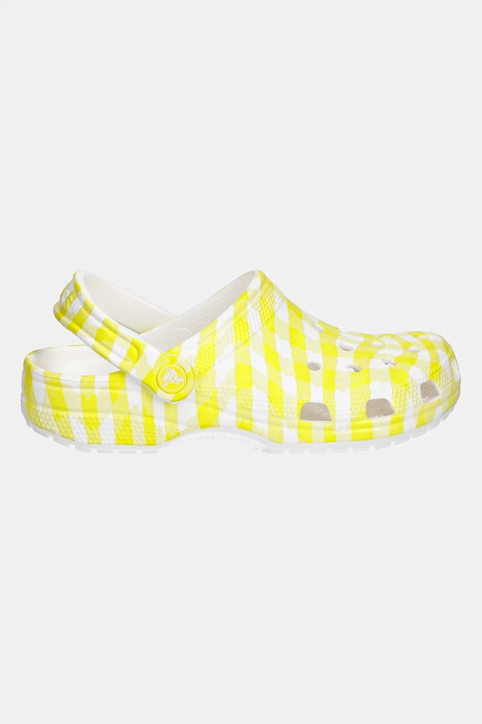 Crocs papucs Classic Gingham Clog 211006.78R sárga SS25