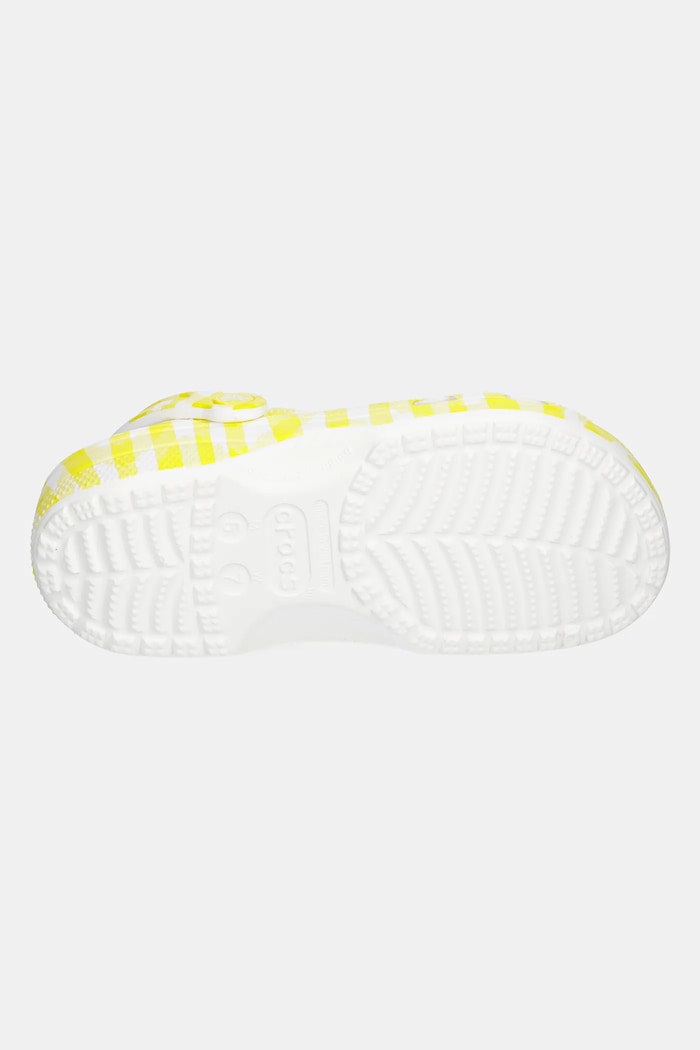 Crocs papucs Classic Gingham Clog 211006.78R sárga