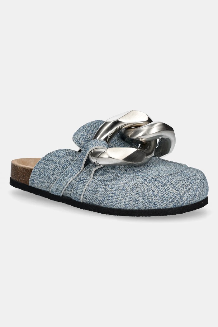 Semišové šľapky JW Anderson semišová koža modrá LF0048.LA0238.800