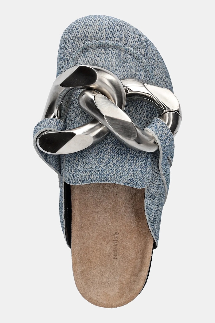 Semišové šľapky JW Anderson modrá LF0048.LA0238.800