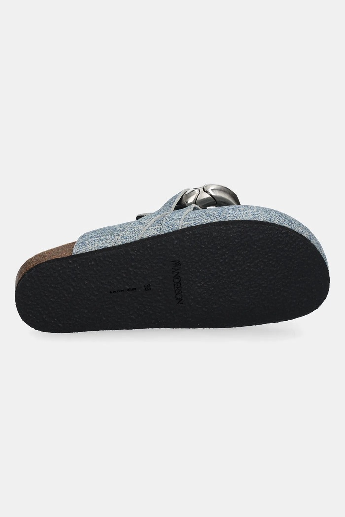 Semišové šľapky JW Anderson LF0048.LA0238.800 modrá