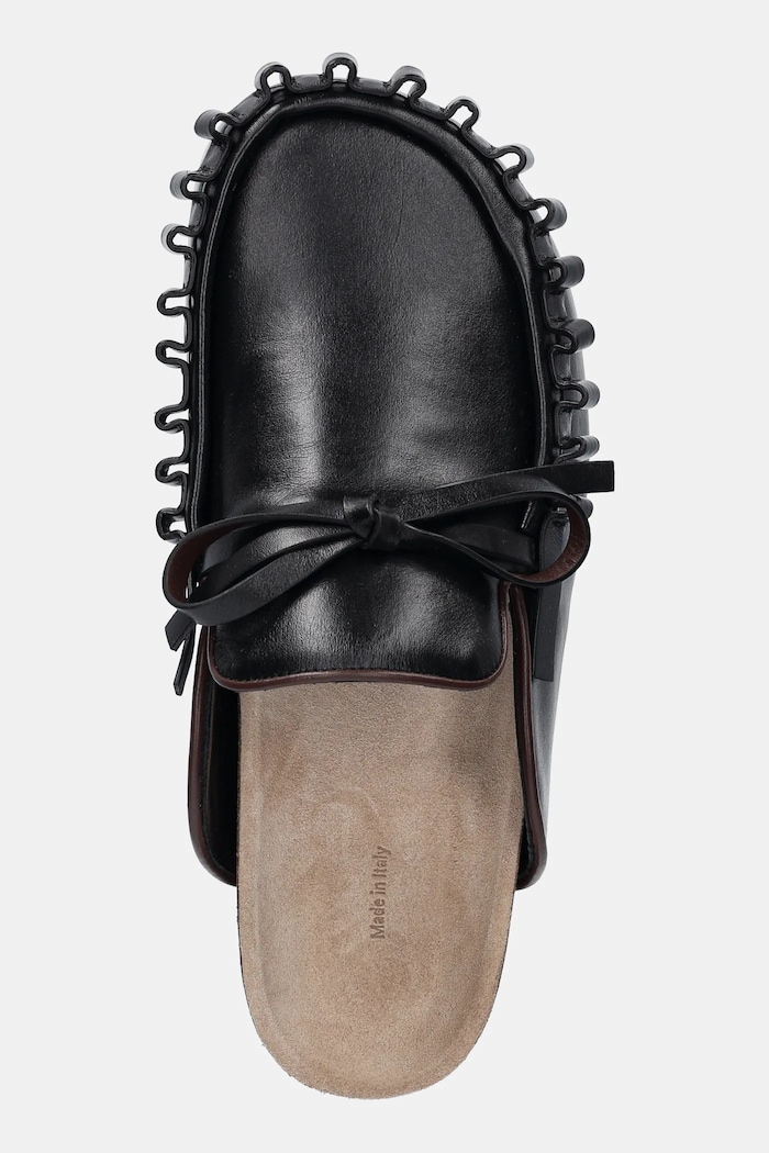 Šľapky JW Anderson Ruffle Loafer čierna LF0069.LA0323.999