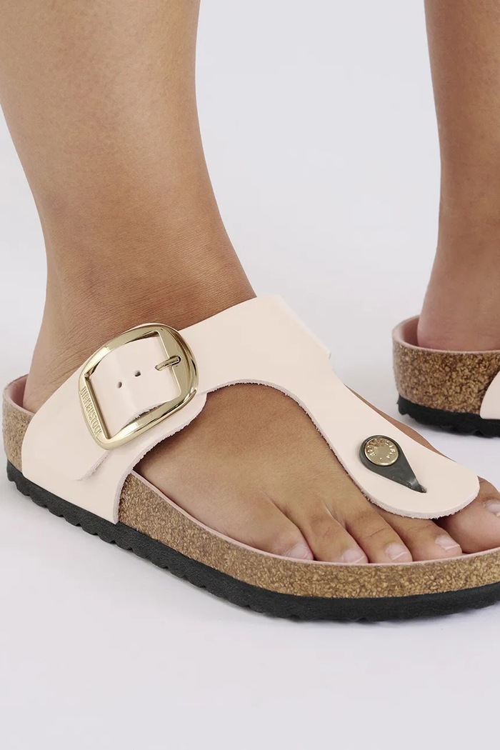 Birkenstock Кожаные вьетнамки Birkenstock Gizeh Big Buckle 1029484
